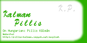 kalman pillis business card